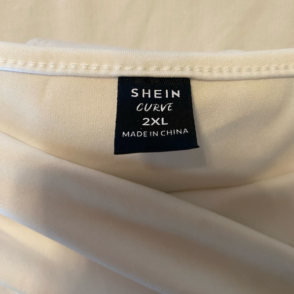 WHITE WRAP BODYSUIT- SZ 2XL - Picture 8 of 8